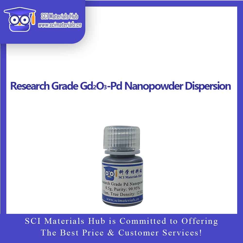 Research Grade Gd O Pd Nanopowder Dispersion Sci Materials Hub